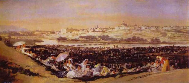 Francisco Jose de Goya The Medow of San Isido on the Feast Day.
